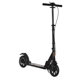 Reiten Adult Teens Kick Scooter Fold Adjust 14+ with Rear Wheel & Hand Brake - Black