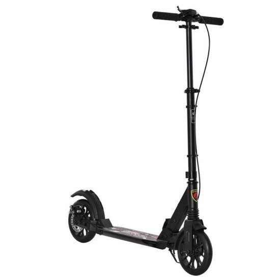 Reiten Adult Teens Kick Scooter Fold Adjust 14+ with Rear Wheel & Hand Brake - Black Reiten Adult Teens Kick Scooter Fold Adjust 14+ with Rear Wheel & Hand Brake - Black