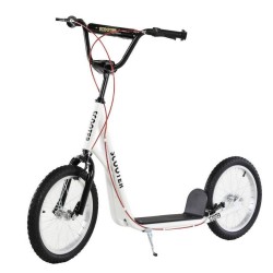 Reiten 90-96cm Kids Kick Scooter with Adjustable Handlebar - White