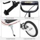 Reiten 90-96cm Kids Kick Scooter with Adjustable Handlebar - White Reiten 90-96cm Kids Kick Scooter with Adjustable Handlebar - White