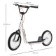 Reiten 90-96cm Kids Kick Scooter with Adjustable Handlebar - White Reiten 90-96cm Kids Kick Scooter with Adjustable Handlebar - White