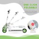 Homcom Kids Kick Scooter One Click Foldable Adjustable Height 3-8 Years White Homcom Kids Kick Scooter One Click Foldable Adjustable Height 3-8 Years White