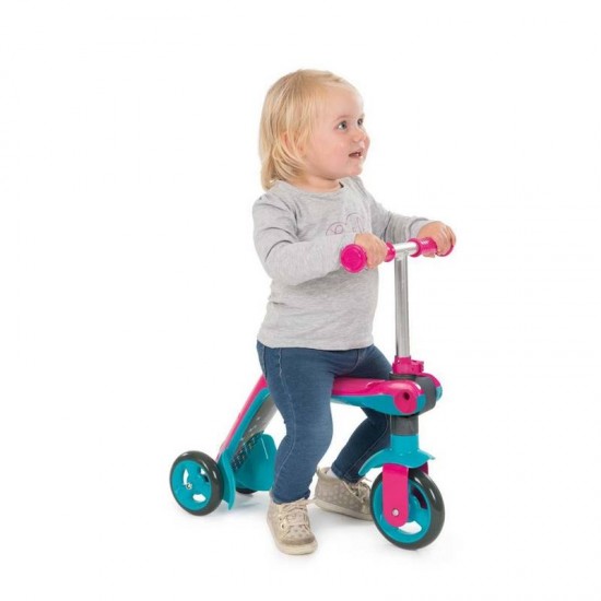 Smoby Reversible 2 In 1 Scooter - Pink