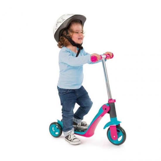 Smoby Reversible 2 In 1 Scooter - Pink