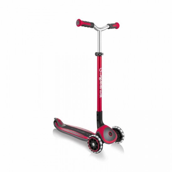 Globber Master Lights Scooter - New Red