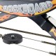 Rockboard RBX Kick Scooter with Flywheel, Air Pressure Damper, Brakes & Air Suspension - Glossy Black