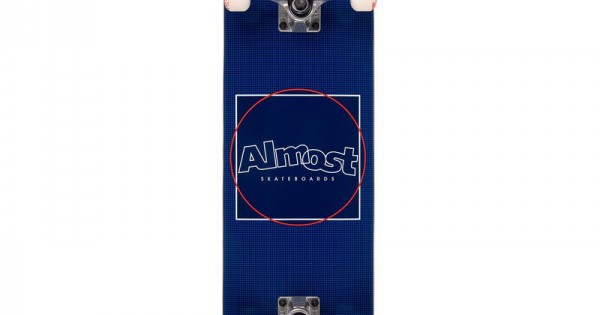 Almost Dot Box Complete Skateboard - Navy 7.75
