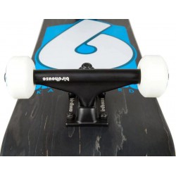 Birdhouse Stage 3 B Logo Complete Skateboard - Black/Blue 8"