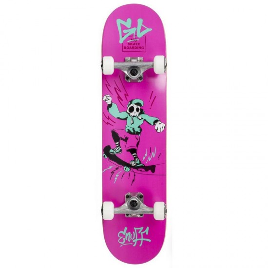 Enuff Skully Mini Complete Skateboard - Pink 7.25