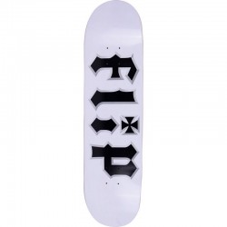 Flip HKD Metal Head Skateboard Deck - White 8.13"