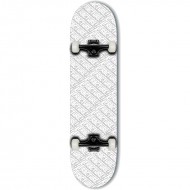 Fracture All Over Comic Complete Skateboard - White 8"