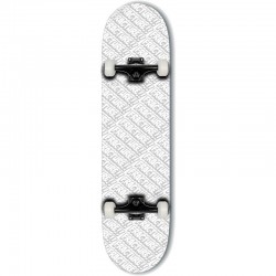 Fracture All Over Comic Complete Skateboard - White 8"