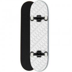 Fracture All Over Comic Complete Skateboard - White 8"