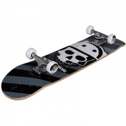 Rampage Bonehead Complete Skateboard 8" - Black