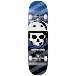 Rampage Bonehead Complete Skateboard 7.75" - Blue