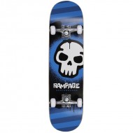 Rampage Graffiti Skull Complete Skateboard 8"