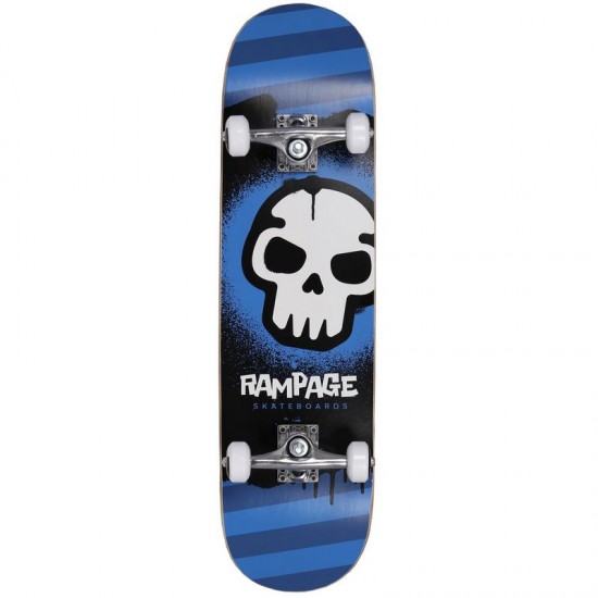Rampage Graffiti Skull Complete Skateboard 7.75