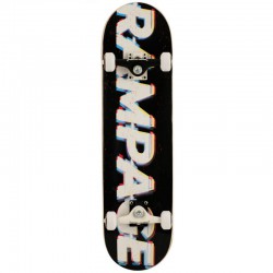 Rampage Glitch Logo Complete Skateboard - Multi 8"