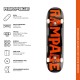 Rampage Block Logo Complete Skateboard - Orange/Grey 8
