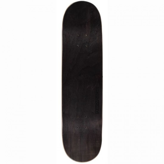 Rampage Lunar Skateboard Deck - Black 8.25