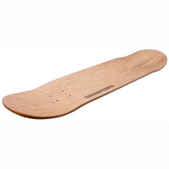Rampage MIR Schematic Skateboard Deck - Natural 8.25