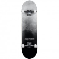 Rampage Mist Fade Complete Skateboard - Black 8"