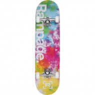 Rampage Tie Dye Burst Premium Complete Skateboard - 8"