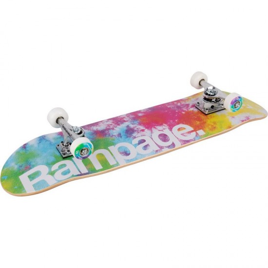 Rampage Tie Dye Burst Premium Complete Skateboard - 8