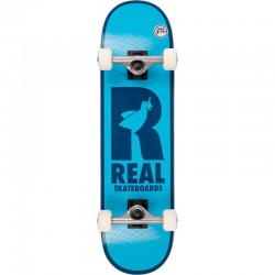 Real Doves II Complete Skateboard - Blue 7.75"