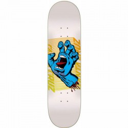 Santa Cruz Split Hand Birch Skateboard Deck - White 8.25"