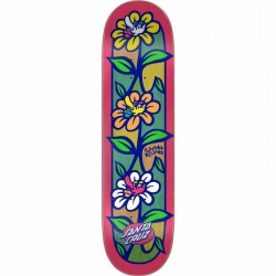 Santa Cruz VX Delfino Flower Crew Skateboard Deck - 8.25"