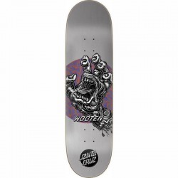 Santa Cruz VX Wooten Alive Hand Skateboard Deck - 8.5"