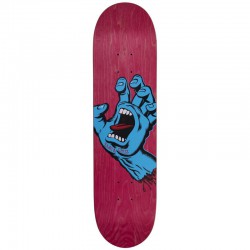 Santa Cruz Screaming Hand Skateboard Deck - Pink 7.8"
