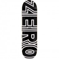 Zero Bold Skateboard Deck Black/White - 7.75"