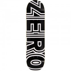 Zero Bold Skateboard Deck Black/White - 7.75"