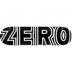 Zero Bold Skateboard Deck Black/White - 7.75"